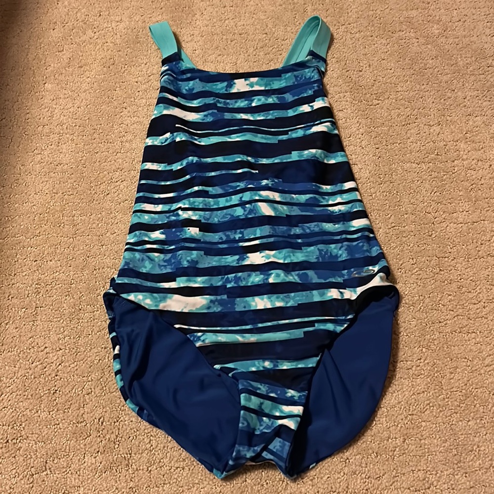 Blue Designed Bathing Suit